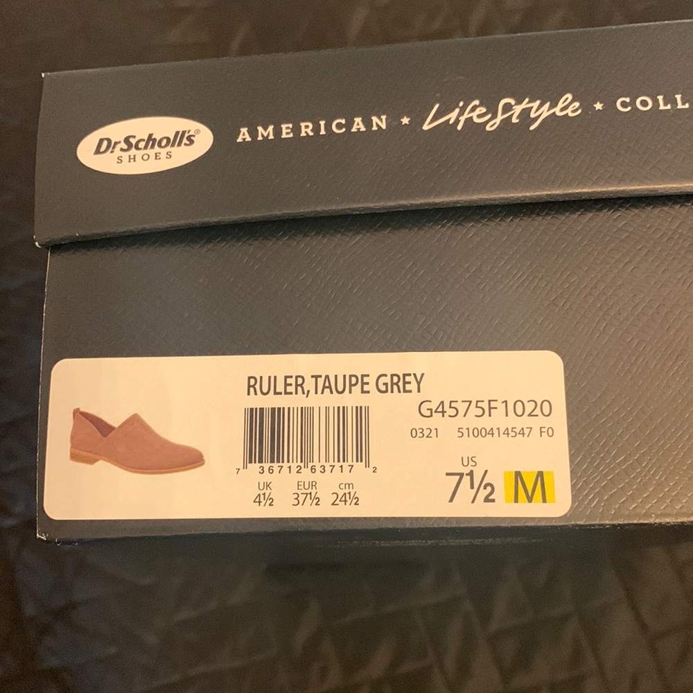 Dr. Scholls taupe shoes.
